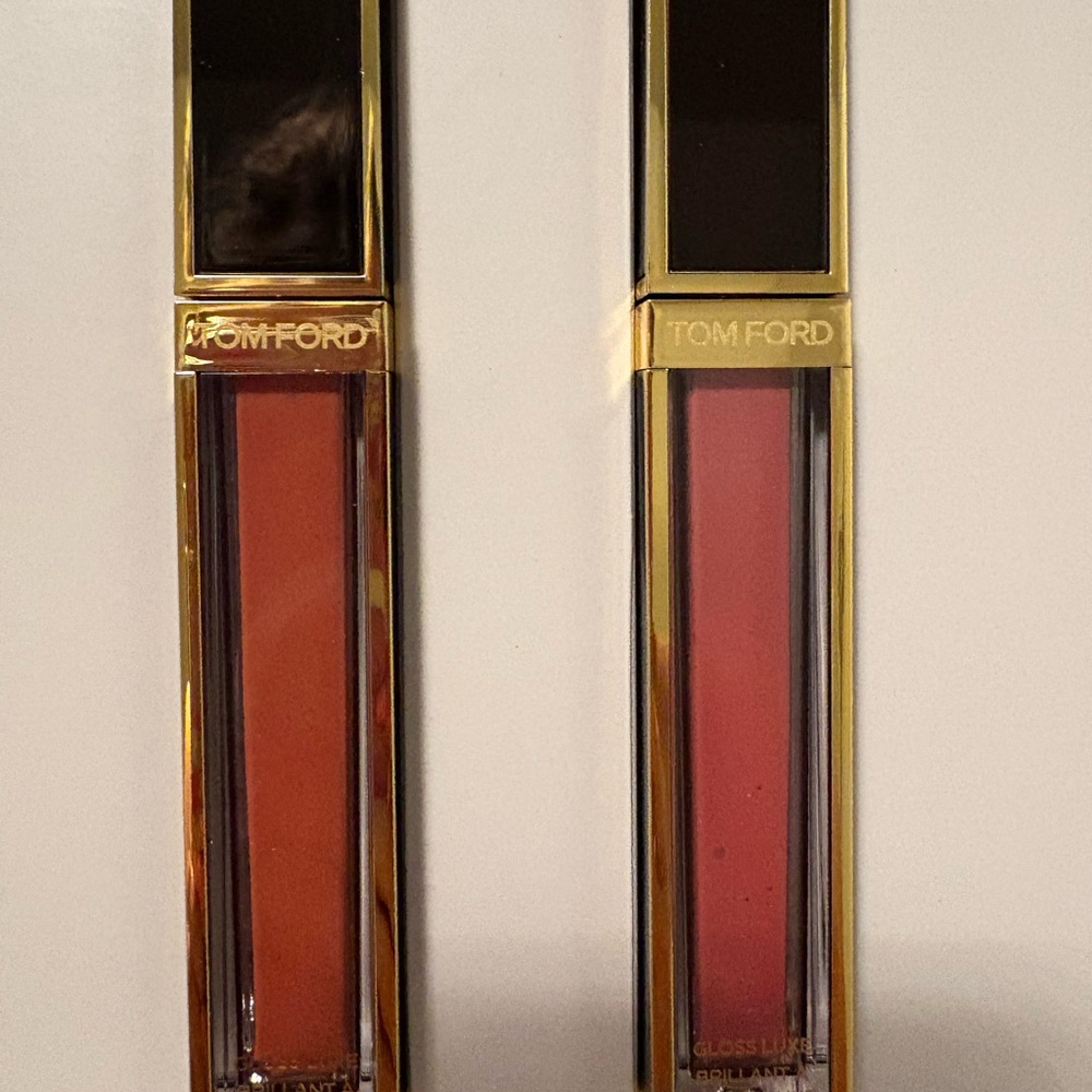 Tom Ford Luxe Lipgloss Duo in Inhibition and Sunrise Pink